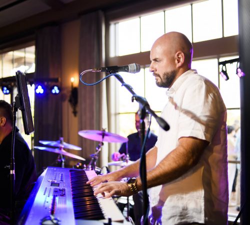 Man playing the keys